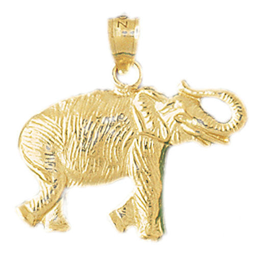 14K GOLD ANIMAL CHARM - ELEPHANT #2326