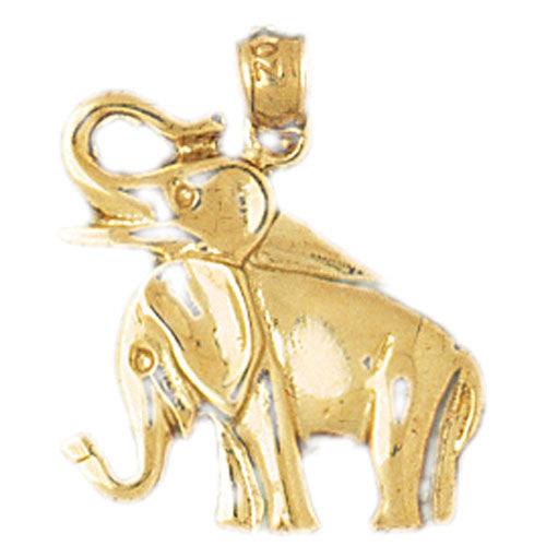 14K GOLD ANIMAL CHARM - ELEPHANT #2327