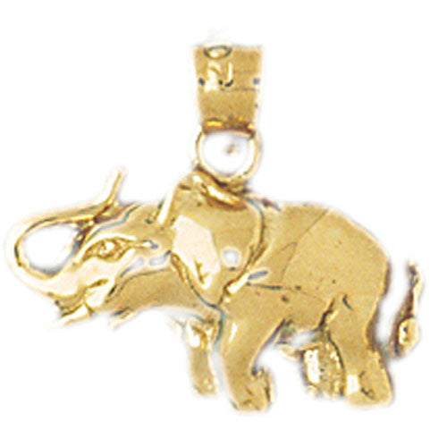 14K GOLD ANIMAL CHARM - ELEPHANT #2333