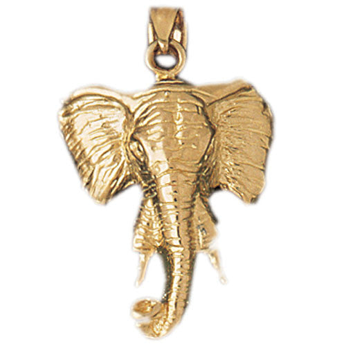 14K GOLD ANIMAL CHARM - ELEPHANT #2340