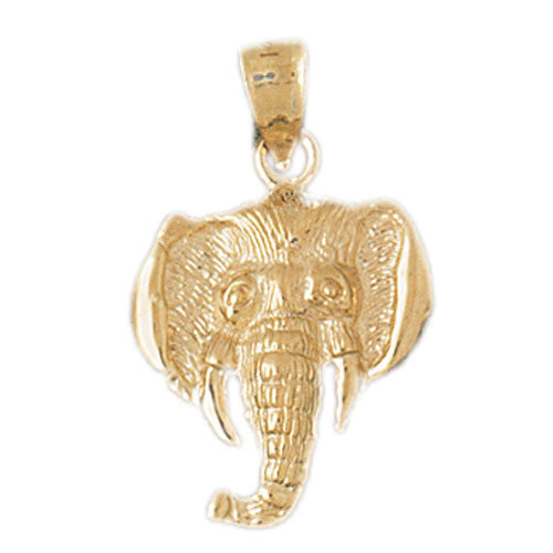 14K GOLD ANIMAL CHARM - ELEPHANT #2341