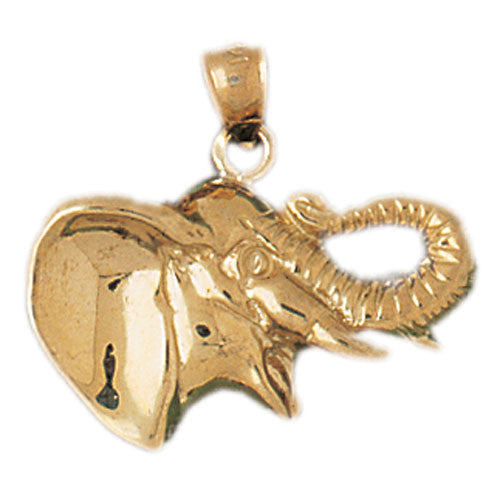 14K GOLD ANIMAL CHARM - ELEPHANT #2342