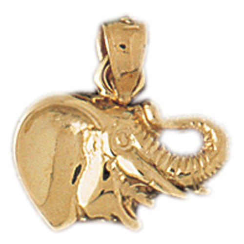 14K GOLD ANIMAL CHARM - ELEPHANT #2343