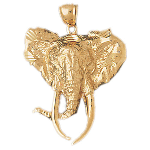 14K GOLD ANIMAL CHARM - ELEPHANT #2344
