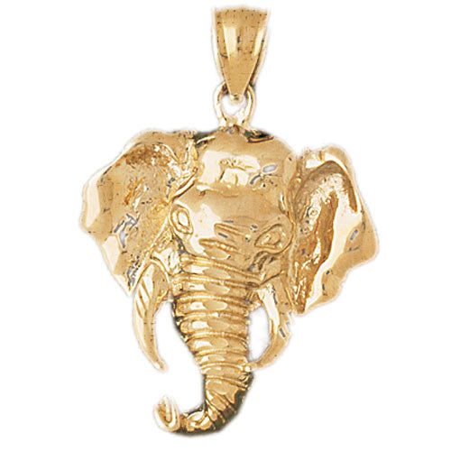 14K GOLD ANIMAL CHARM - ELEPHANT #2345