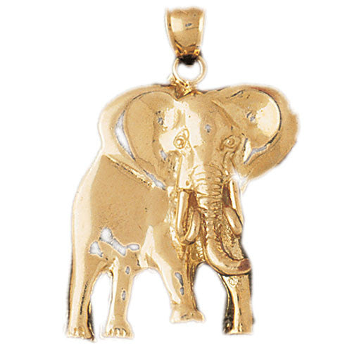 14K GOLD ANIMAL CHARM - ELEPHANT #2346