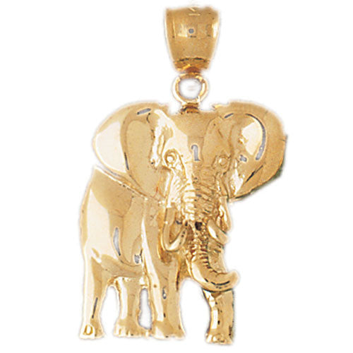 14K GOLD ANIMAL CHARM - ELEPHANT #2347