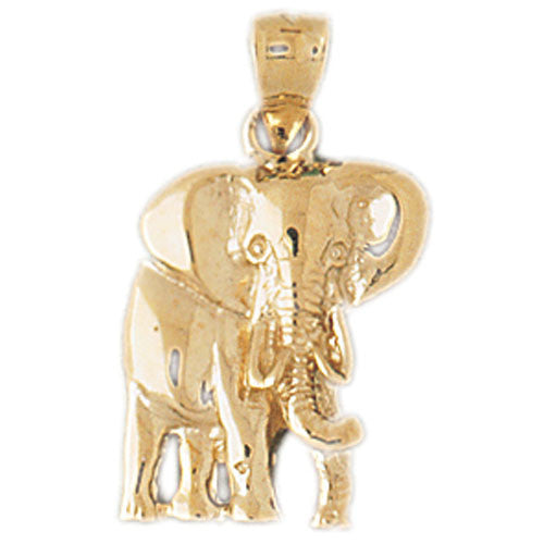 14K GOLD ANIMAL CHARM - ELEPHANT #2348