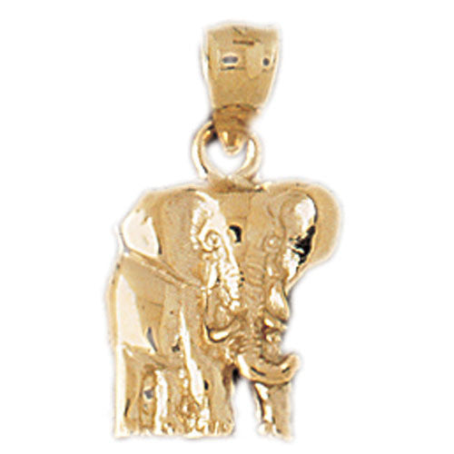 14K GOLD ANIMAL CHARM - ELEPHANT #2349