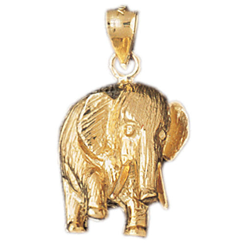 14K GOLD ANIMAL CHARM - ELEPHANT #2350