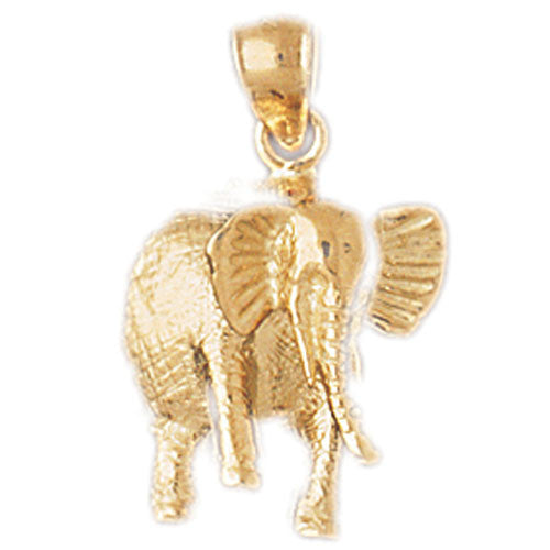 14K GOLD ANIMAL CHARM - ELEPHANT #2351