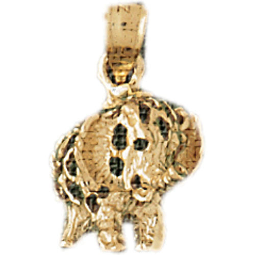 14K GOLD ANIMAL CHARM - ELEPHANT #2353
