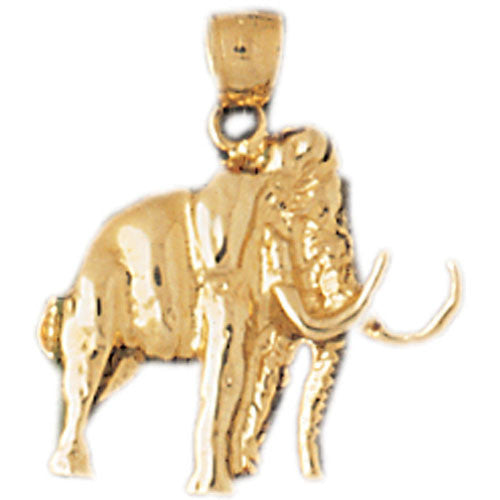 14K GOLD ANIMAL CHARM - ELEPHANT #2354