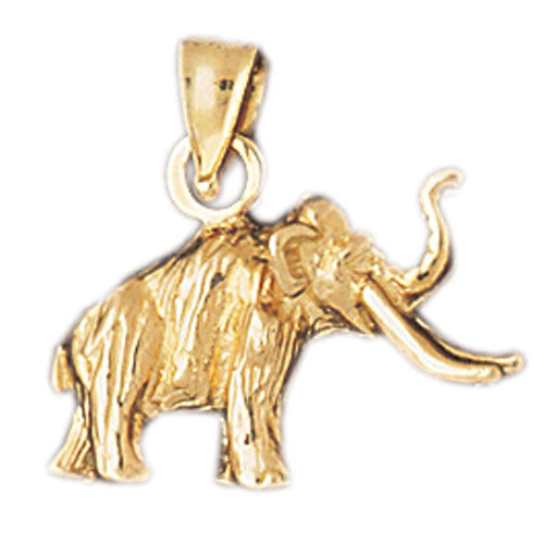 14K GOLD ANIMAL CHARM - ELEPHANT #2356