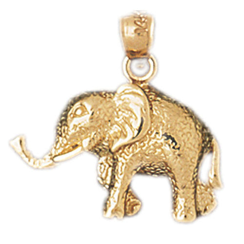 14K GOLD ANIMAL CHARM - ELEPHANT #2358