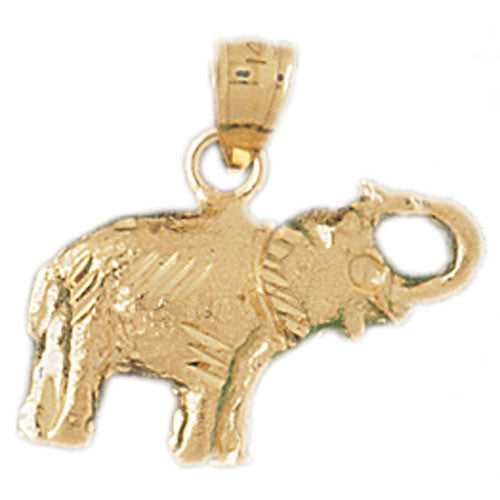 14K GOLD ANIMAL CHARM - ELEPHANT #2361