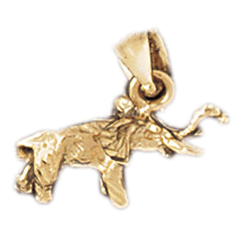 14K GOLD ANIMAL CHARM - ELEPHANT #2362