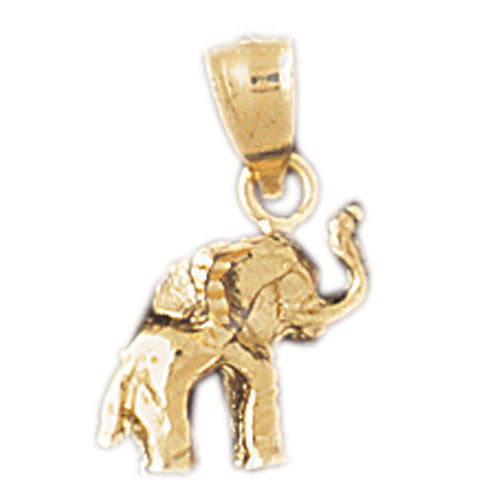 14K GOLD ANIMAL CHARM - ELEPHANT #2363