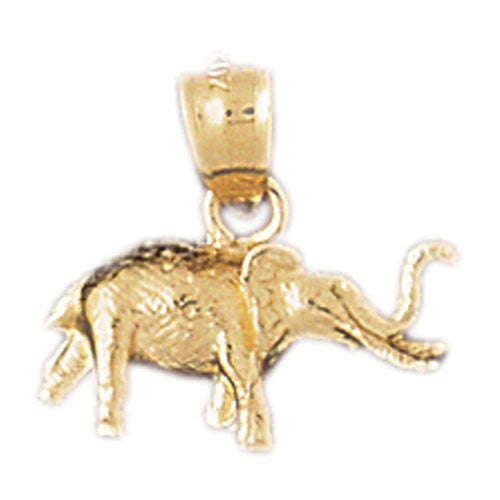 14K GOLD ANIMAL CHARM - ELEPHANT #2364