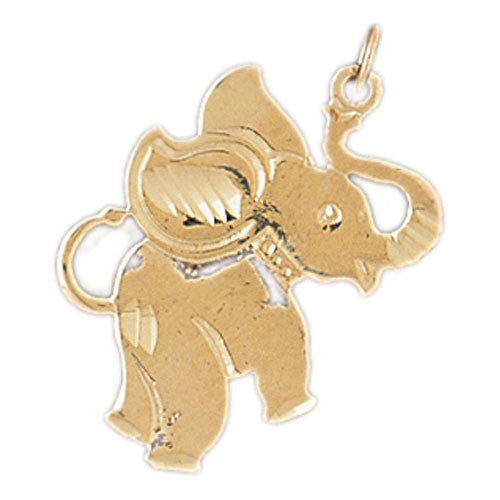 14K GOLD ANIMAL CHARM - ELEPHANT #2366