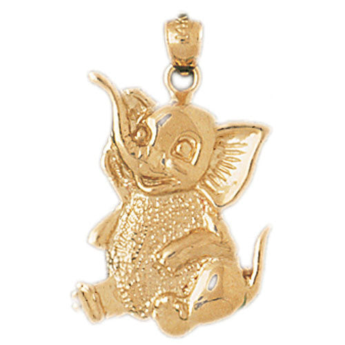 14K GOLD ANIMAL CHARM - ELEPHANT #2367