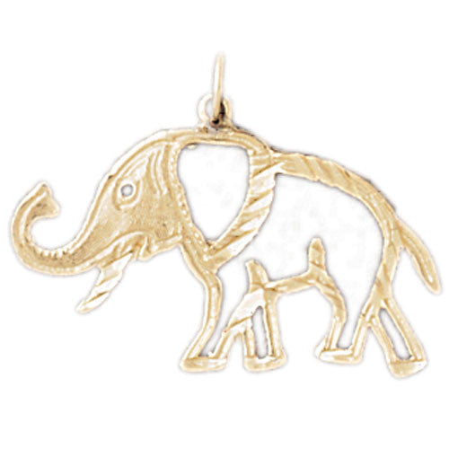 14K GOLD ANIMAL CHARM - ELEPHANT #2368