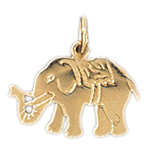 14K GOLD ANIMAL CHARM - ELEPHANT #2370