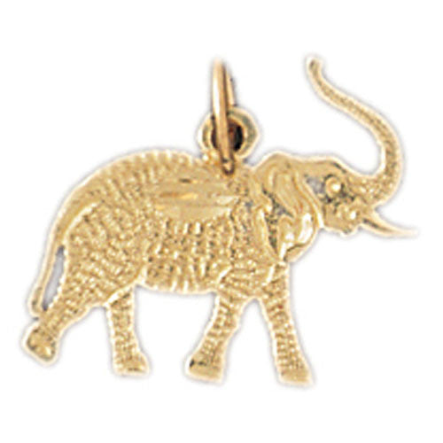 14K GOLD ANIMAL CHARM - ELEPHANT #2372