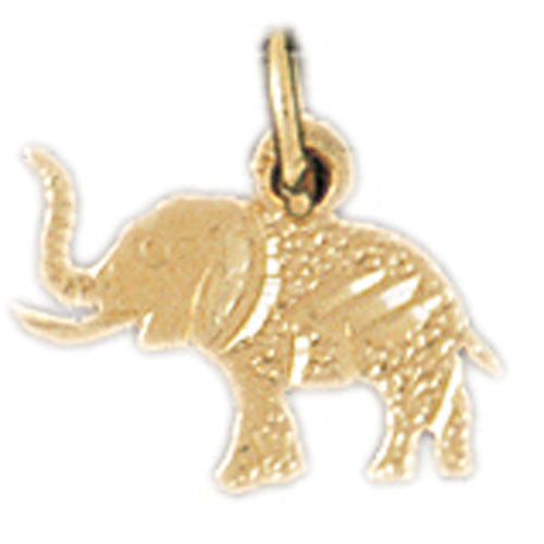 14K GOLD ANIMAL CHARM - ELEPHANT #2373