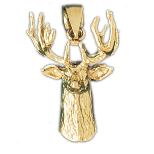 14K GOLD ANIMAL CHARM - ELK #2207