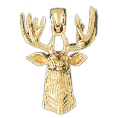 14K GOLD ANIMAL CHARM - ELK #2208