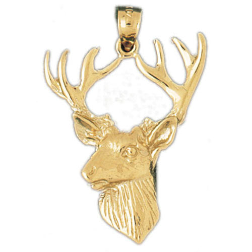 14K GOLD ANIMAL CHARM - ELK #2209
