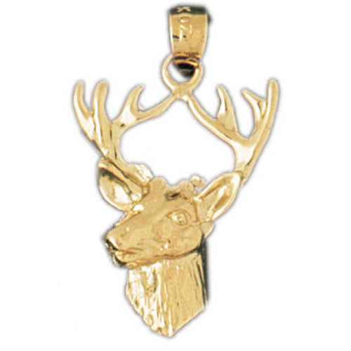 14K GOLD ANIMAL CHARM - ELK #2210