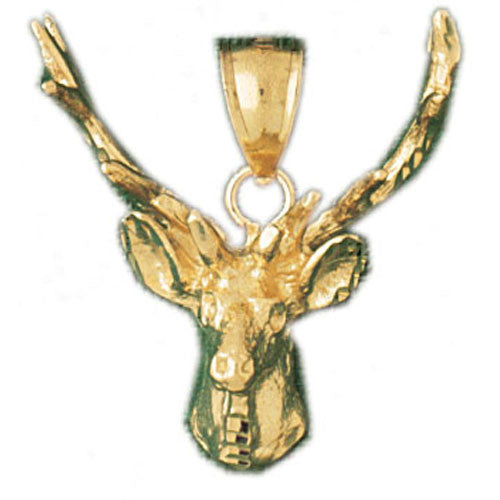 14K GOLD ANIMAL CHARM - ELK #2211