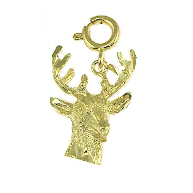14K GOLD ANIMAL CHARM - ELK #2213