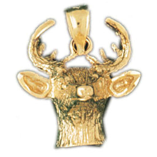 14K GOLD ANIMAL CHARM - ELK #2214