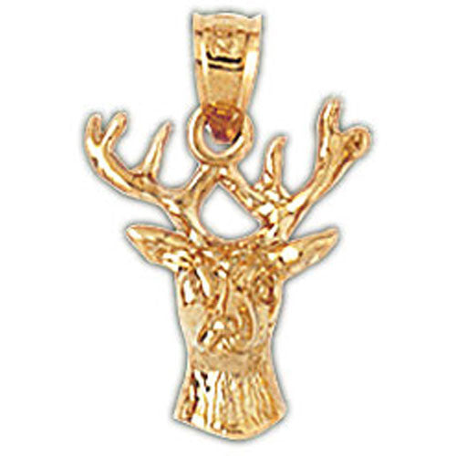 14K GOLD ANIMAL CHARM - ELK #2229