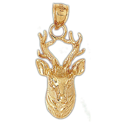 14K GOLD ANIMAL CHARM - ELK #2230