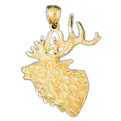 14K GOLD ANIMAL CHARM - ELK #2240