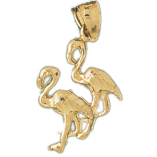 14K GOLD ANIMAL CHARM - FLAMINGO #3015