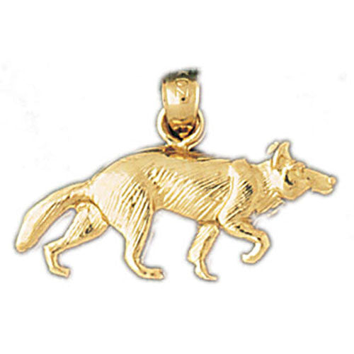 14K GOLD ANIMAL CHARM - FOX #2716