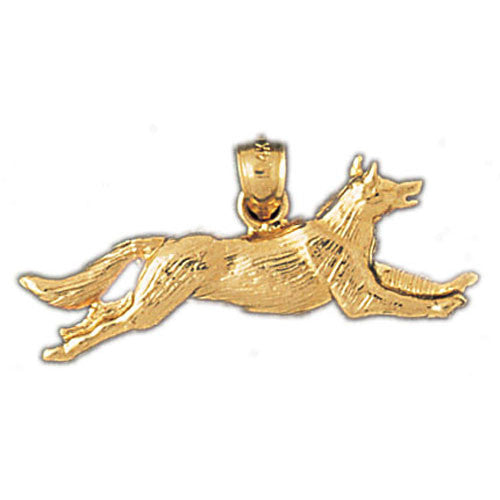 14K GOLD ANIMAL CHARM - FOX #2717