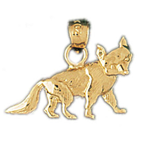 14K GOLD ANIMAL CHARM - FOX #2719