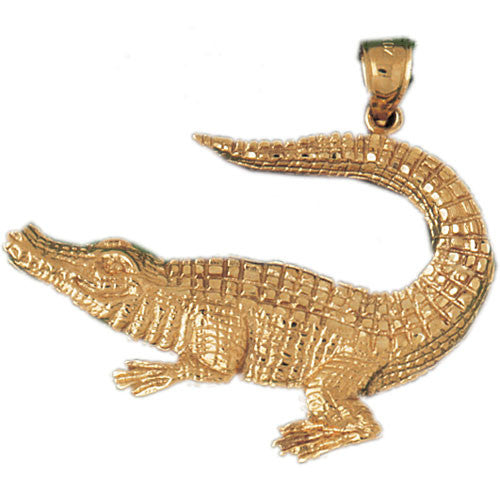14K GOLD ANIMAL CHARM - GATOR #1631