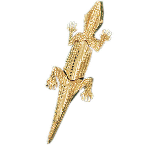 14K GOLD ANIMAL CHARM - GATOR #1633