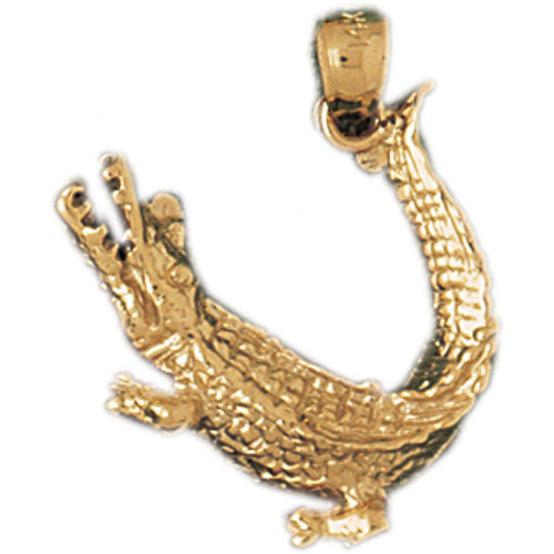 14K GOLD ANIMAL CHARM - GATOR #1641