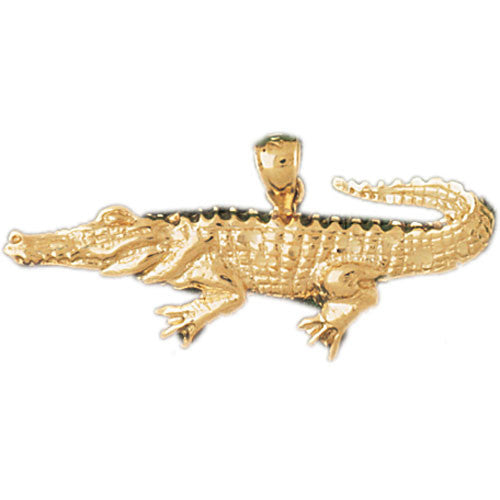 14K GOLD ANIMAL CHARM - GATOR #1642