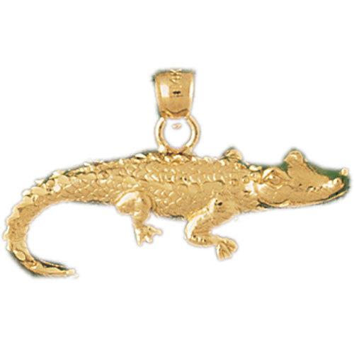 14K GOLD ANIMAL CHARM - GATOR #1643