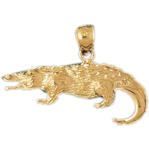 14K GOLD ANIMAL CHARM - GATOR #1644