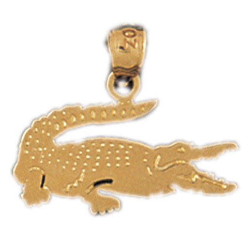 14K GOLD ANIMAL CHARM - GATOR #1645